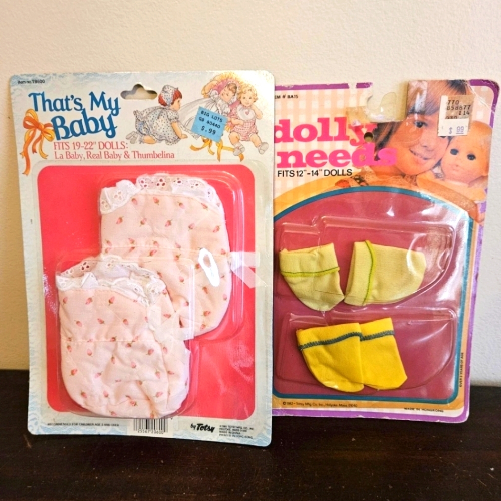 Vintage Totsy My Dolly Needs That's My Baby Lot. New. 1980s.